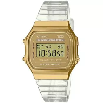 [Casio] Часы Casio Standard A168XESG-9AJF унисекс для взрослых скелетон x золото
