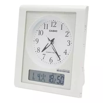 CASIO Настольные часы аналоговые белые H16 xx TQT-351NJ-7BJF Размер Ш13,7 Г8,7 см белый