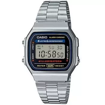 Casio Оригинальные A-168WA-1W винтажные электронные часы для мужчин и женщин, модный металлический костюм
