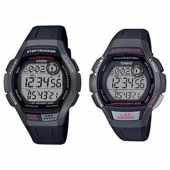 [Casio] Pair watch with pedometer and pair BOX SPORTS GEAR sports gear digital jogging running gray x black WS-2000H-1AJHLWS-2000H-1AJH watch