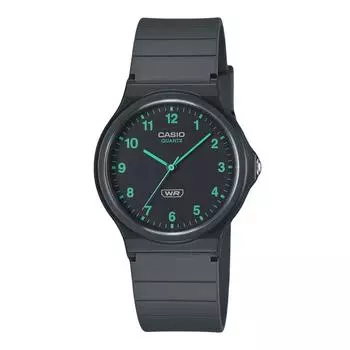 Casio POP Analog Bio Based Resina Sequined Black Dial Quartz MQ-24B-8B Unisex Watch чёрный