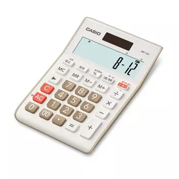 Casio Remainder Calculator 12 Digit Days Hours Calculation Mini Just Type Beige Eco Mark Certified & MP-12R-BE-N