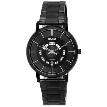 Casio Standard Analog Stainless Steel Black Dial Quartz MTP-B135B-1A MTPB135B-1 Мужские часы