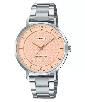Casio Standard Analog Stainless Steel Salmon Dial Quartz LTP-VT04D-4A Women s Watch лососевый