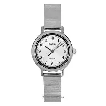 Casio Standard Analog Stainless Steel Silver Dial Quartz LTP-B170D-7BV Women s Watch серебряный