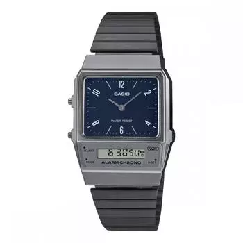 Casio Стандартные кварцевые часы CASIO Ana-Digi AQ-800EB-2A унисекс, модель Navy Overseas