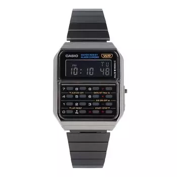 CASIO Standard CA-500WEGG-1B Calculator Watch - Unisex Quartz Digital Resin Stainless Steel
