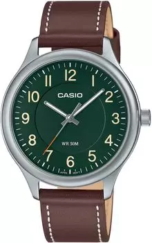 CASIO Standard Quartz Watch Green Dial Dark Brown Leather Band Overseas Model [Casio] Men s MTP-B160L-3BV [Item]