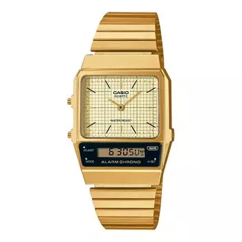 CASIO Standard STANDARD Ana-Digi кварцевые часы AQ-800EG-9A унисекс золото