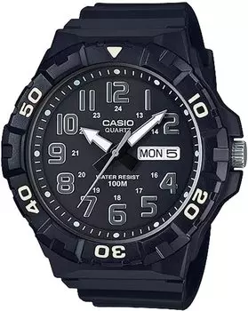 [Casio] СТАНДАРТНЫЕ большие кварцевые часы MRW-210H-1AV мужские черные x серебристые Overseas модель [Параллельный импорт]
