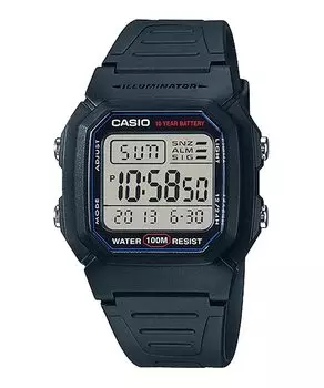 CASIO Стандартные цифровые часы Black Overseas Модель [Casio] Мужские W-800H-1AV [Товары]