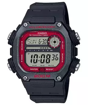 CASIO Стандартные цифровые часы Black x Red Overseas Модель [Casio] DW-291H-1BV Мужские [Товар]