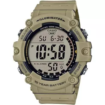 CASIO Стандартные цифровые часы Casio BOX Overseas Модель бежевый [Casio] Мужские AE-1500WH-5AV [Товар]