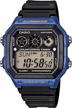 CASIO Стандартные цифровые часы Металлик Синий Overseas Модель [Casio] AE-1300WH-2AV Мужские [Товар]