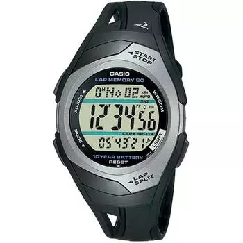 Casio STR-300C-1V электронные наручные часы для мужчин и женщин марафонские упражнения для бега спортивные модные водонепроницаемые цифровые часы с памятью на коленях