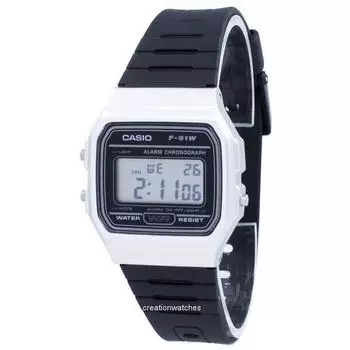 Casio Vintage Chronograph Alarm Digital F-91WM-7A F91WM-7A Часы унисекс чёрный