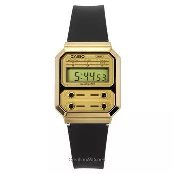 Casio Vintage Digital Resin Strap Quartz A100WEFG-9A Unisex Watch золотой