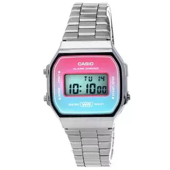 Casio Vintage Digital Stainless Steel Bracelet Quartz A168WERB-2A A168WERB-2 Часы унисекс