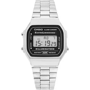 Casio Винтажные ретро цифровые металлические часы A168WGG-1ADF