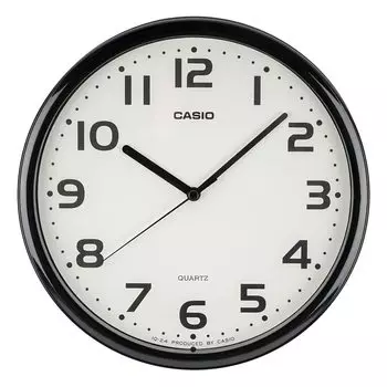 CASIO Wall Clock Wall Clock Black Analog Standard Step Second Hand Simple IQ-24-1JF