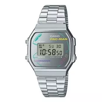 Casio Watch Casio Classic PAC-MAN Collaboration Model Biomass Plastic A168WEPC-7AJR Men s Silver