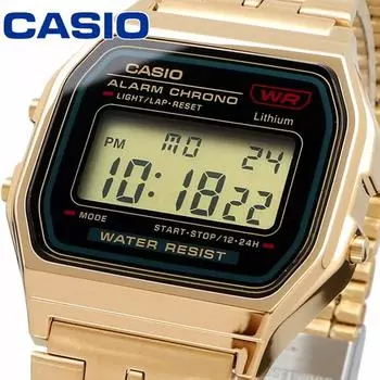 CASIO Watch Casio Watch Watch CHIF Casio Chip Casio Digital For Boys Women A159WGEA 1DF []