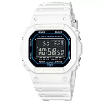 CASIO Watch world Smartphone Link Белый Черный Overseas Модель G-SHOCK Sci-fi Sci-Fi DW-B5600SF-7 Мужские [Товар] белый