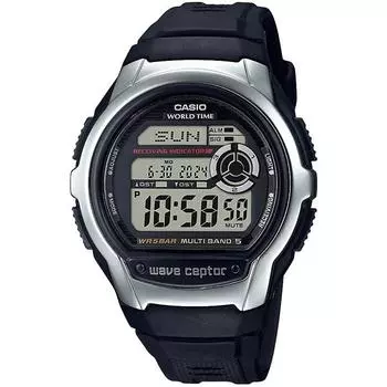 CASIO wave ceptor WV-M60R-1AJF [wave ceptor Multi Band5 Мужской резиновый ремешок] Круглые часы Черная смола