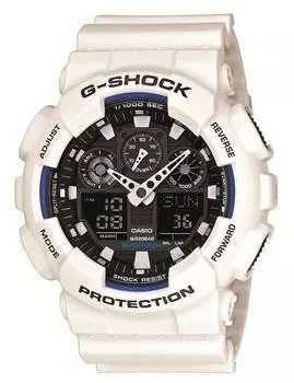 Casio White Watch G-Shock GA-100B-7AJF Men s белый