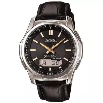 CASIO волновой приемник WVA-M630L-1A2JF [волновой приемник солнечные радиоуправляемые часы Multi Band6] Круглый