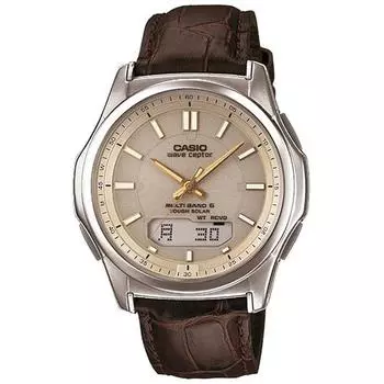 CASIO волновой приемник WVA-M630L-9AJF [волновой приемник солнечные радиоуправляемые часы Multi Band6] Круглые часы