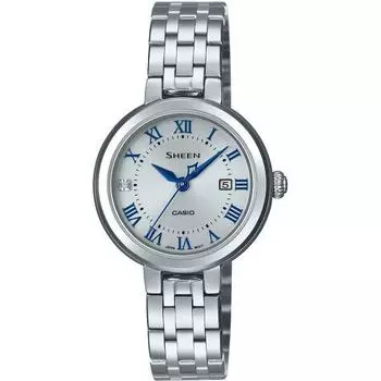 CASIO Women s SHEEN SHS-4530J-7AJF [SHEEN Solar Sapphire Model] Round Watch Stainless Steel Analog