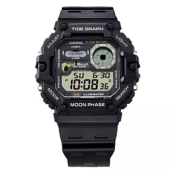 CASIO WS-1700H-1A График приливов и отливов Фаза Луны Срок службы батареи 10 лет 100 м Спортивные часы Free