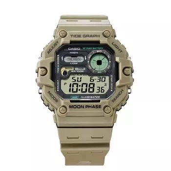 CASIO WS-1700H-5A График приливов и отливов Фаза Луны 10-летний срок службы батареи 100 м Спортивные часы Free