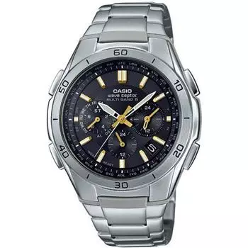 CASIO WVQ-M410DE-1A3JF [волновой цептор, солнечные радиочасы, многополосные, 6, хронограф, металлический ремешок]