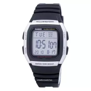 Casio Youth Digital Alarm Chrono Illuminator W-96H-1AVDF W96H-1AVDF Мужские часы чёрный