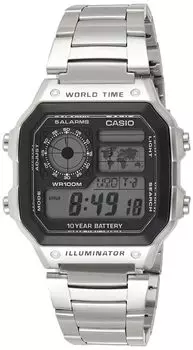 Casio Youth Gray Male Digital Fashion Quartz Overseas Shipping Casio AE-1200WHD-1A