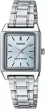 [Casio] Женские кварцевые часы CASIO Standard LTP-V007D-2EUDF с металлическим ремешком Ice Blue Overseas Model [Товар]