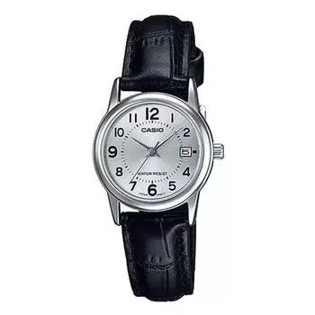 Casio Женские наручные часы с кожаным ремешком LTP-V002L-7B