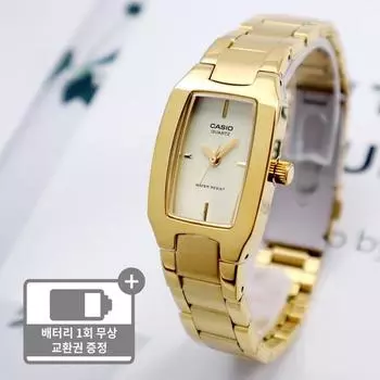 Casio Женские наручные часы Simple Modern из стали с круглым квадратным корпусом