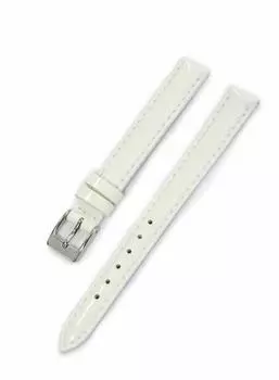 CASSIS [Cassis] Enamel Calf Watch Strap DONNA Enamel Calf 11mm White Replacement Tool Included D0000308017011M