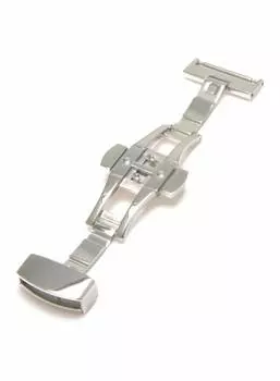 CASSIS Popular Stainless Steel (304) Stainless Steel Watch Buckle PBF D-BUCKLE 304 18mm Mirror Silver (Glossy) Replacement Tool Included CASSM304018