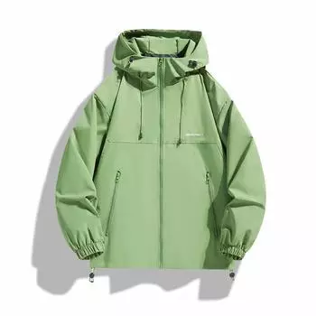Casual Jacket Jacket Men s and Women s Spring and Autumn Spring and Autumn Tide Brand American Tooling Jacket Hooded Loose Couple Outdoor S