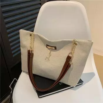 Casual large-capacity bag women s bag 2025 new versatile nylon bag class shoulder bag simple tote bag