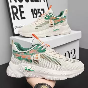 Casual Outdoor Comfort Breathable Wear-resistant Non-slip Matching Color Three Color Optional Walking Flat for Men and Women 39
