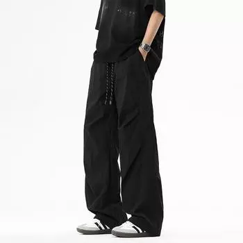 Casual Pants for Boys In Spring and Summer New Style of Work Pants Straight Loose Versatile Trousers M