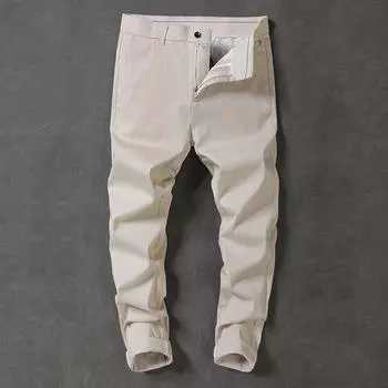 Casual Pants for Men s Spring and Summer New Conical Small Straight Cutlery Pants for Business Thin Slim Fit Trousers for Men 28