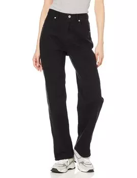 Casual Pants HIGH WAISTED LOOSE FIT PANTS BLACK XS [X Girl] Women s чёрный