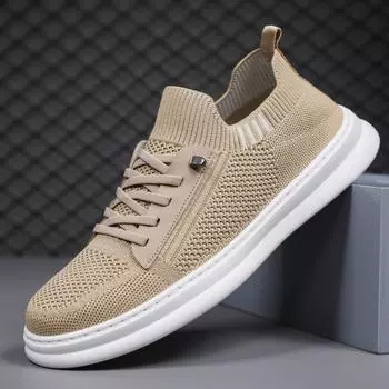 Casual Shoes for Men Mesh Sewing Breathable Sneakers Male Outdoor Sports Walking Shoe Fashion Running Sneaker Fitness Trainers 39 чёрный