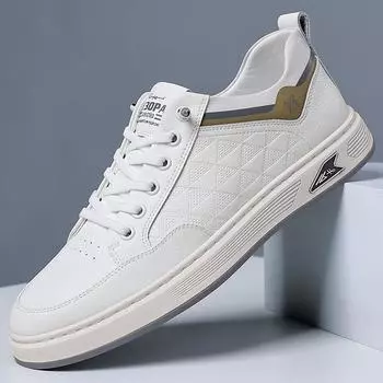 Casual shoes men s formal wear advanced sense business casual work shoes lazy one pedal versatile British style round head men s shoes 38 белый